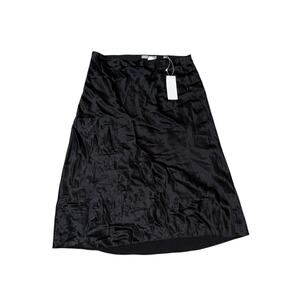 Vince A-Line Elastic Waist Pull on Skirt Black Stretch Solid Size Medium NWTs